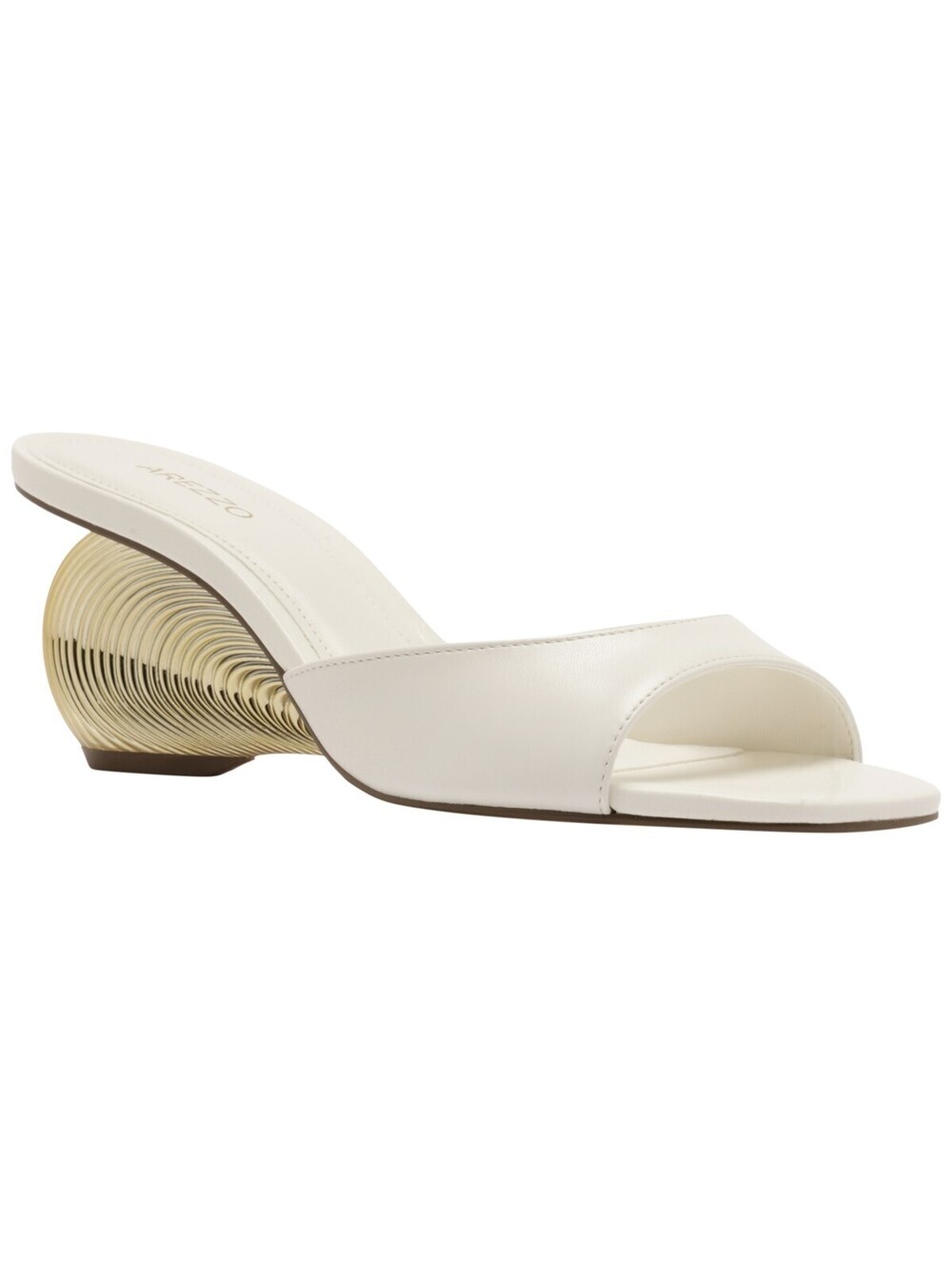 Arezzo Womens Shoes Leona Wedge Mul Cream White 8.5